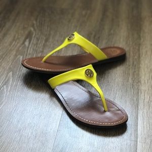 Yellow thong sandal